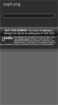 Mobile Screenshot of cspf.org